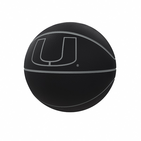 Logo Brands Miami Blackout Full-Size Composite Basketball 169-91FC-1